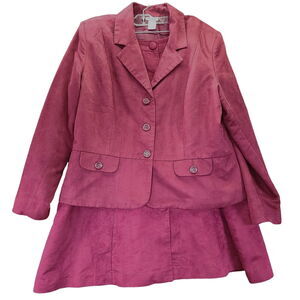 Vicki Wayne 2 Piece Set Maroon Size 16 100% Polyester Button Close Elastic Waist